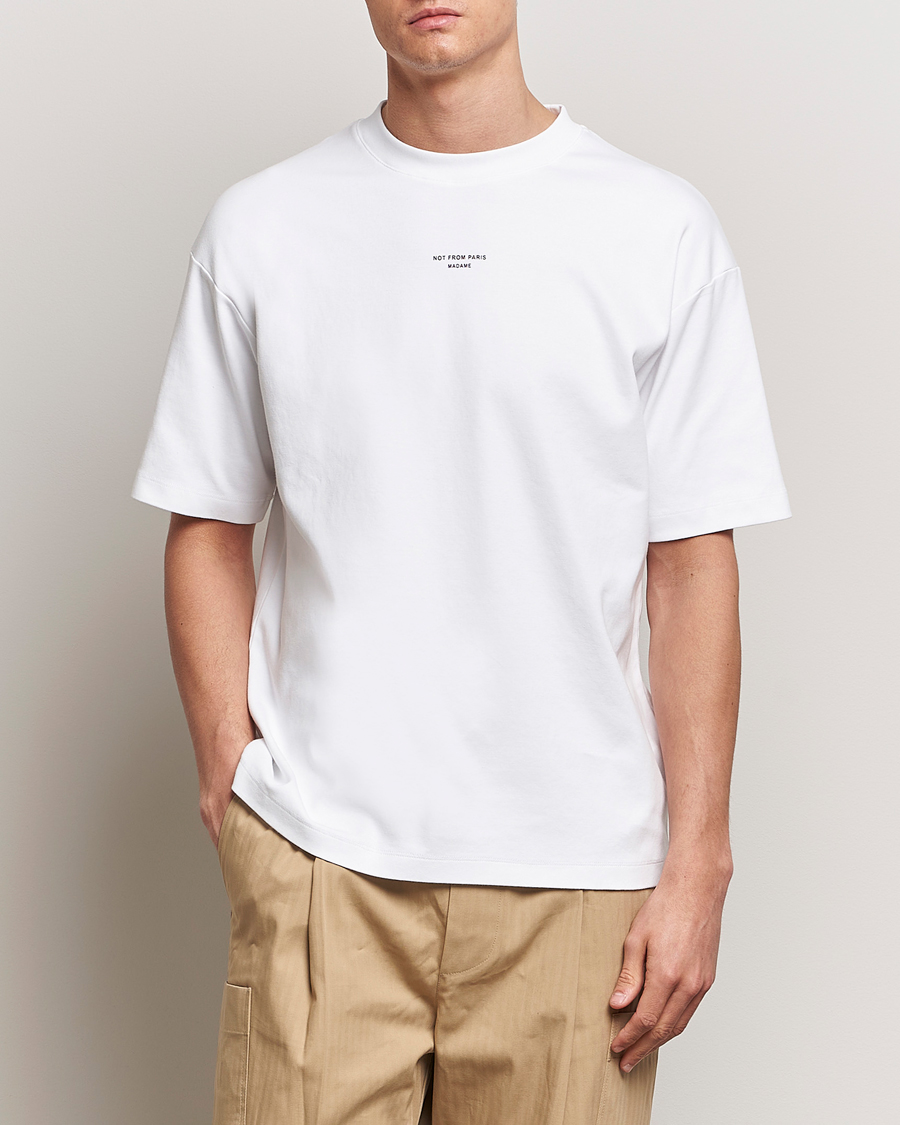 Herre | T-Shirts | Drôle de Monsieur | Classic Slogan T-Shirt Optic White