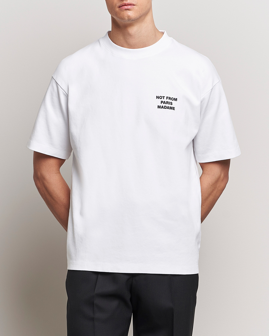 Homme | Nouvelles Images De Produit | Drôle de Monsieur | Slogan T-Shirt Optic White
