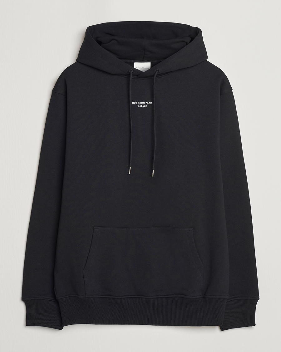 Homme | Pulls Et Tricots | Drôle de Monsieur | Classic Slogan Hoodie Black