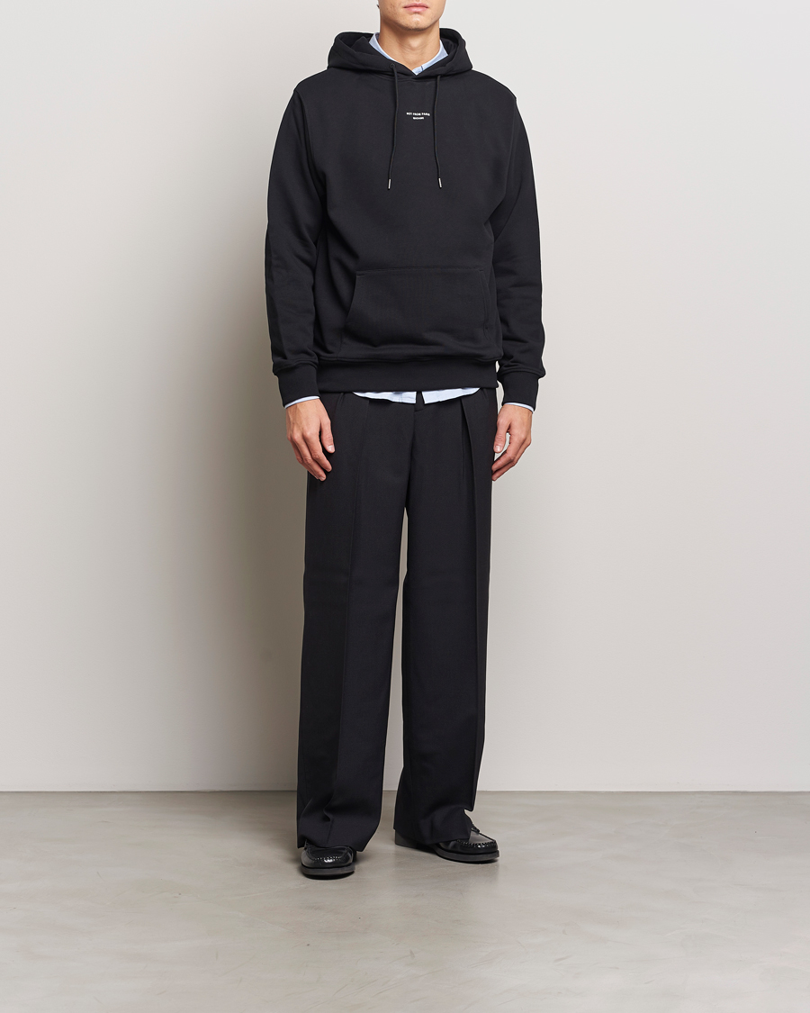 Homme | Pulls Et Tricots | Drôle de Monsieur | Classic Slogan Hoodie Black