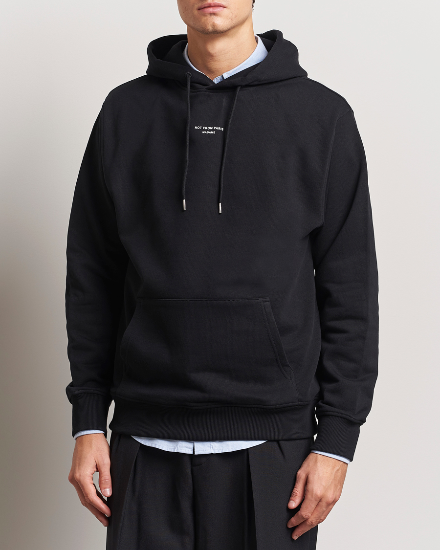 Homme | Pulls Et Tricots | Drôle de Monsieur | Classic Slogan Hoodie Black