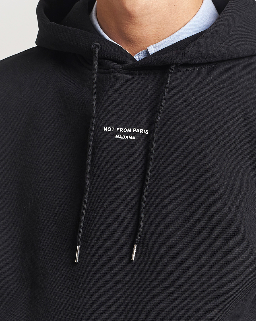 Homme | Pulls Et Tricots | Drôle de Monsieur | Classic Slogan Hoodie Black