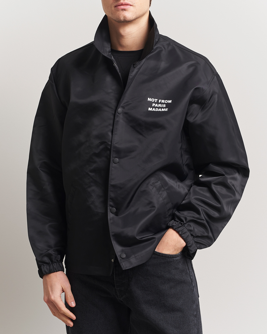 Homme | Manteaux Et Vestes | Drôle de Monsieur | La Veste Slogan Jacket Black
