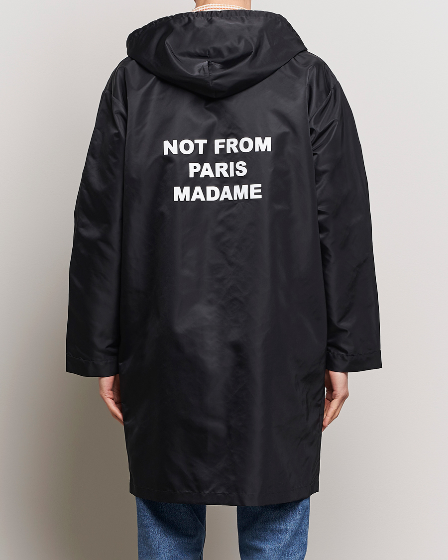 Homme | Manteaux Et Vestes | Drôle de Monsieur | La Parka Slogan Coat Black