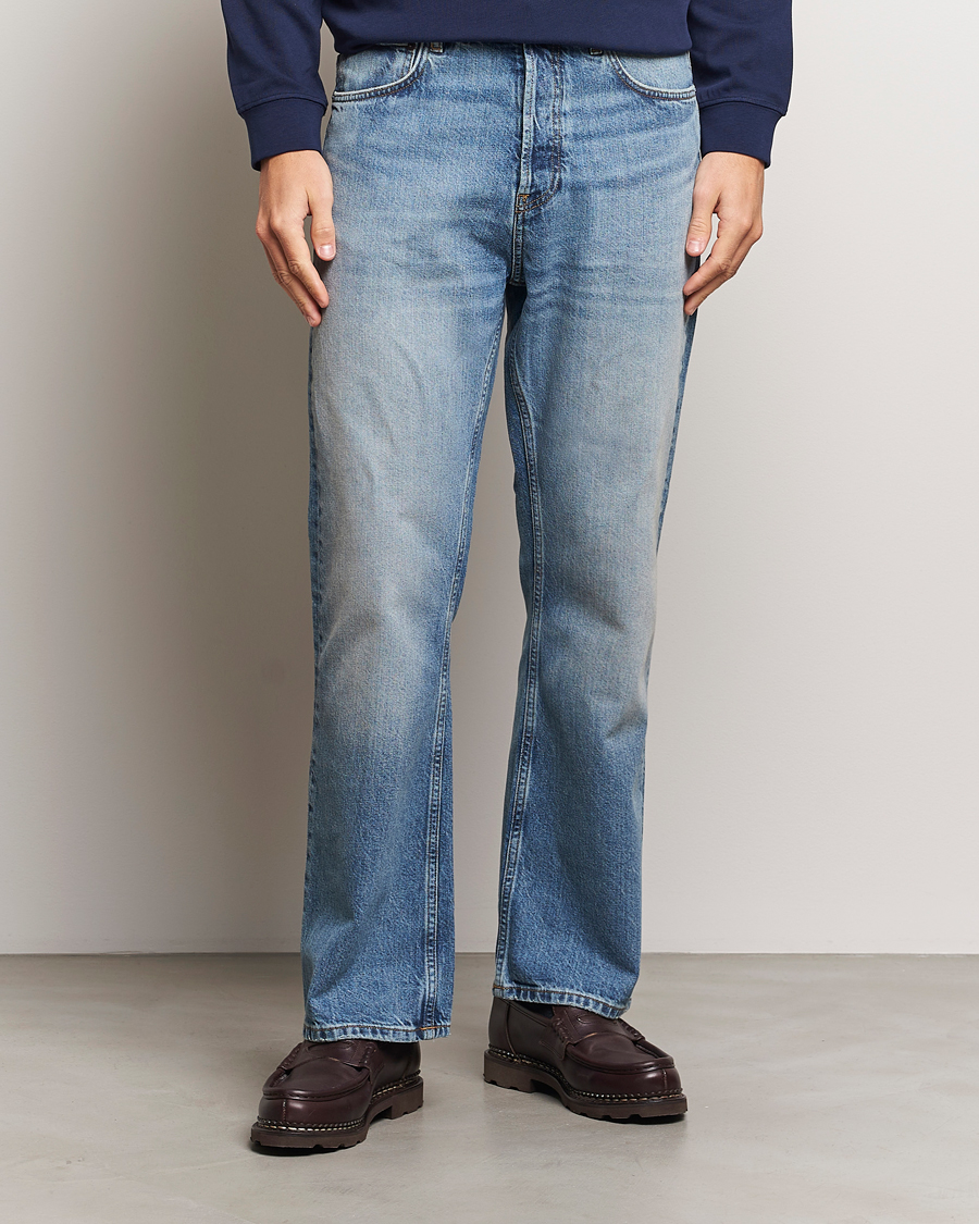 Homme | Jeans | GANT 240 Mulberry Street | Bootcut Jeans Mid Blue Vintage