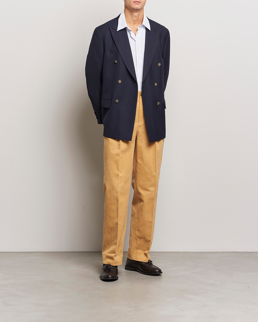 Homme | Pantalons | GANT 240 Mulberry Street | Corduroy Pants Mustard Grain
