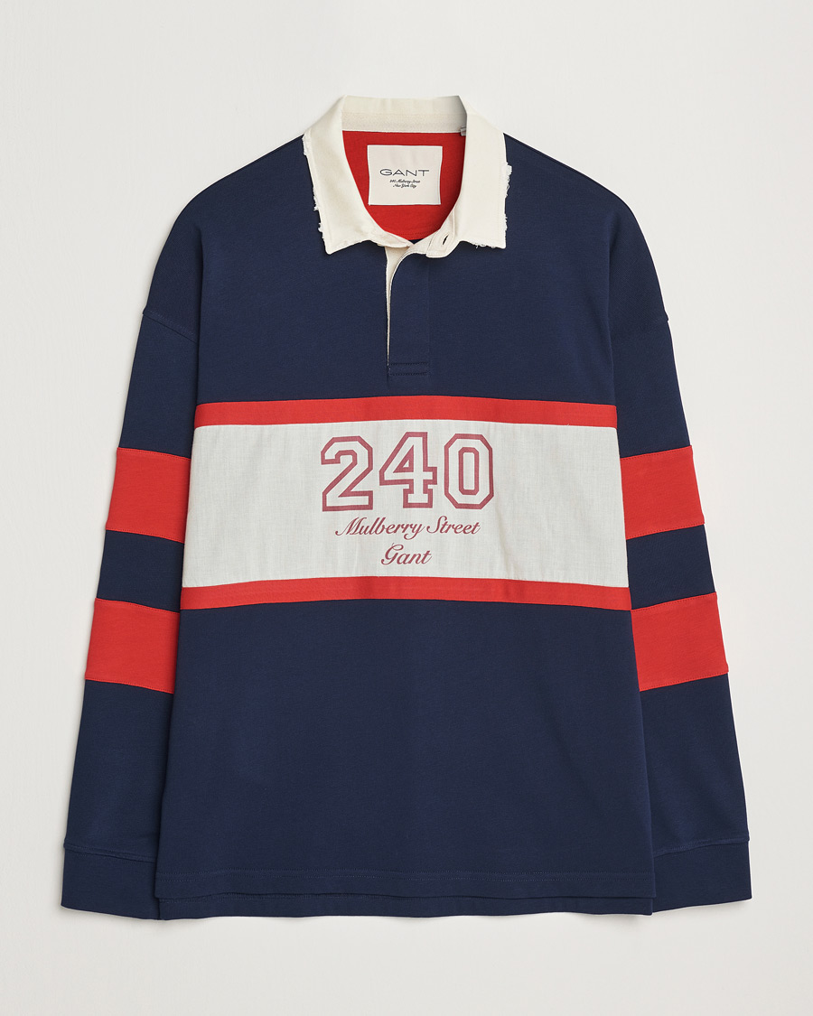 Homme | Pulls Et Tricots | GANT 240 Mulberry Street | Vintage Washed Heavy Rugger Classic Blue