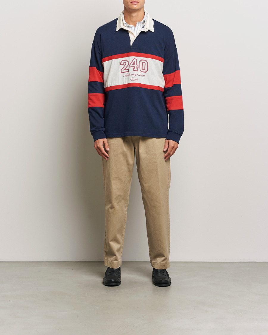 Homme | Pulls Et Tricots | GANT 240 Mulberry Street | Vintage Washed Heavy Rugger Classic Blue