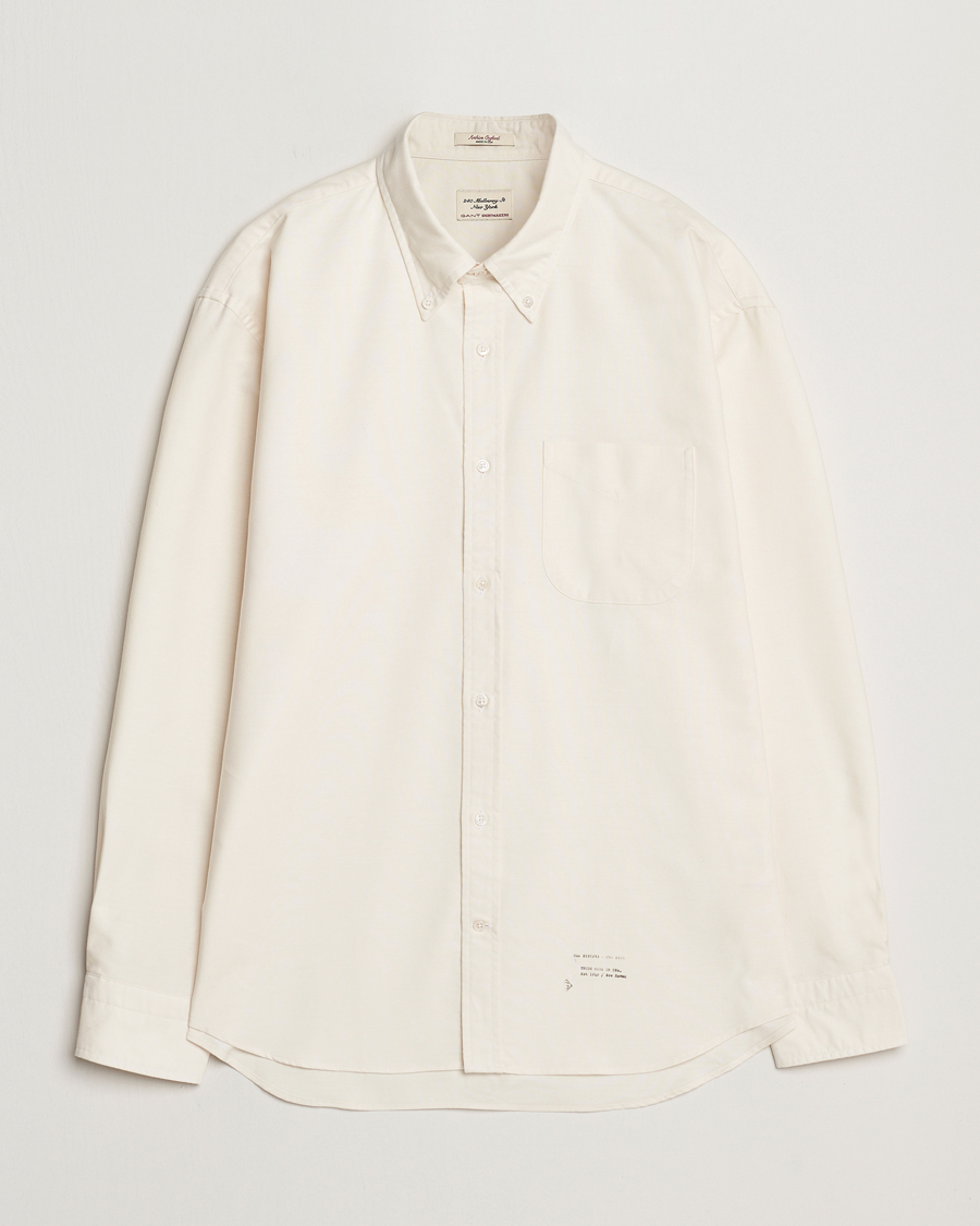 Homme | Chemises | GANT 240 Mulberry Street | Regular Fit US Oxford Shirt Cream