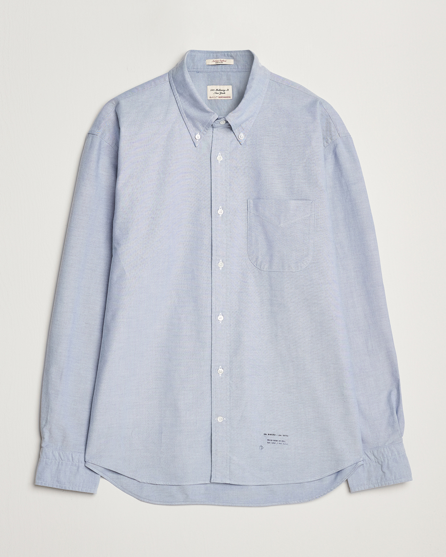 Homme | Chemises | GANT 240 Mulberry Street | Regular Fit US Oxford Shirt Blue Water