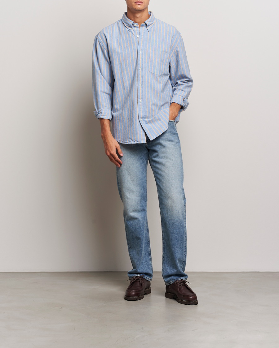 Homme | Chemises | GANT 240 Mulberry Street | Regular Fit Archive Oxford Striped Shirt Vintage Blue