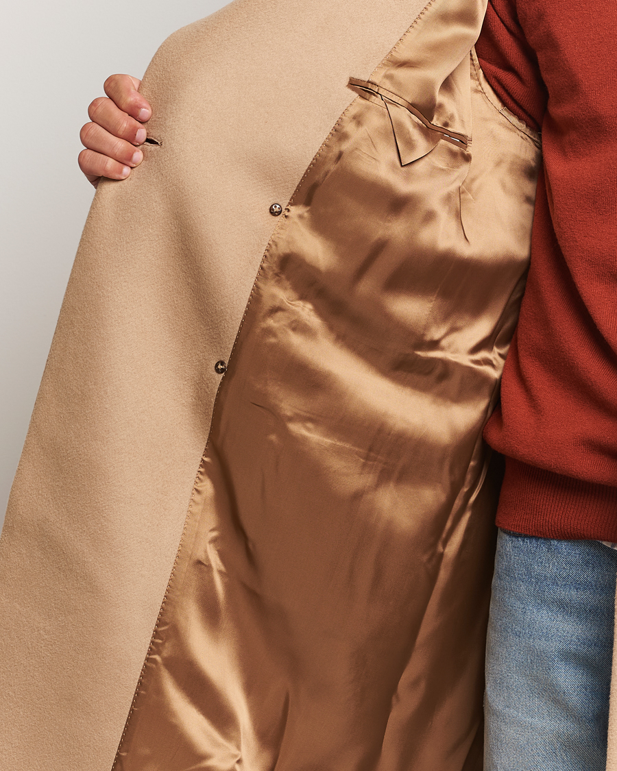 Homme | Manteaux Et Vestes | GANT 240 Mulberry Street | Double Breasted Wool Coat Mustard Beige