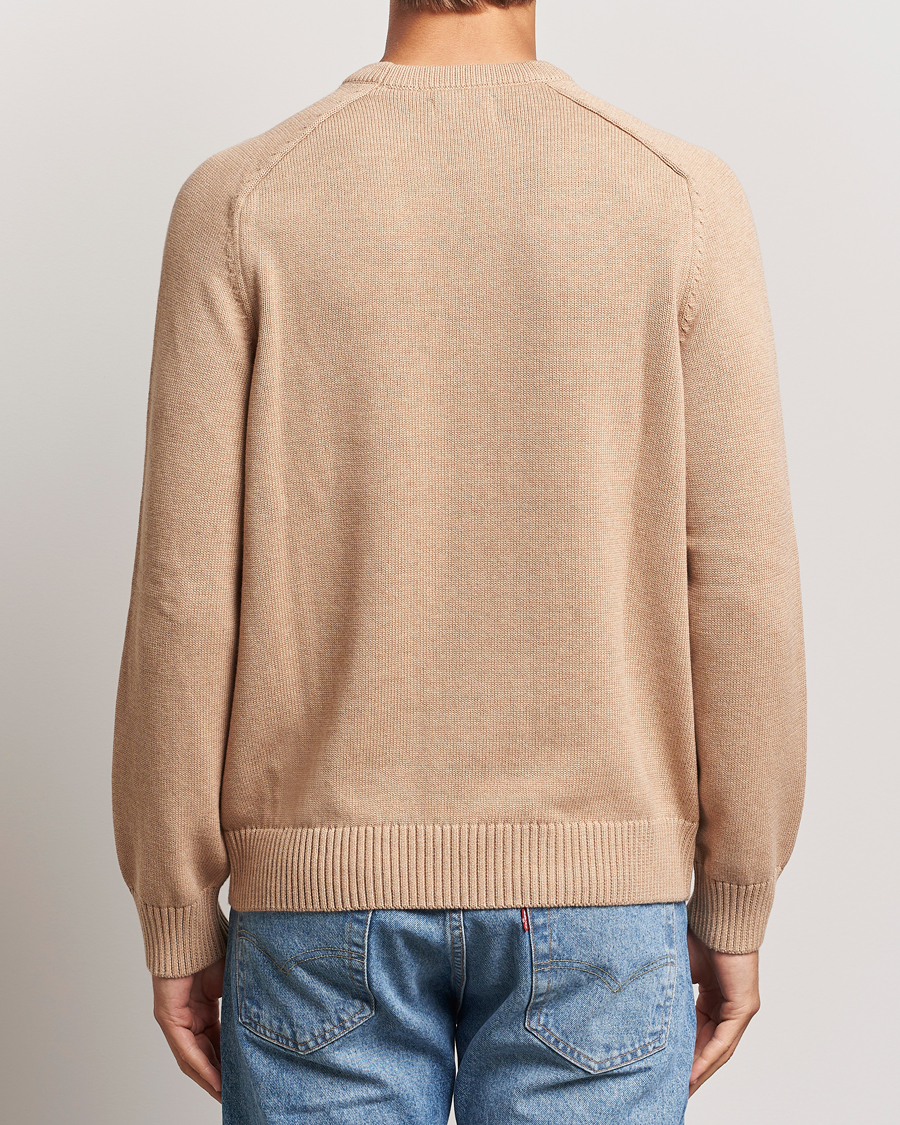 Homme | Pulls Et Tricots | GANT | Casual Cotton Saddle C-neck Khaki Melange