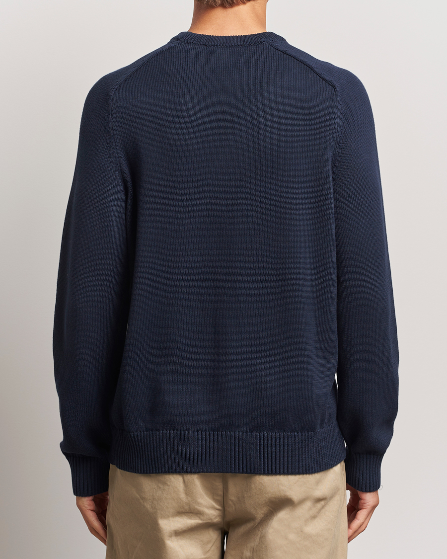 Homme | Pulls Et Tricots | GANT | Casual Cotton Saddle C-neck Evening Blue