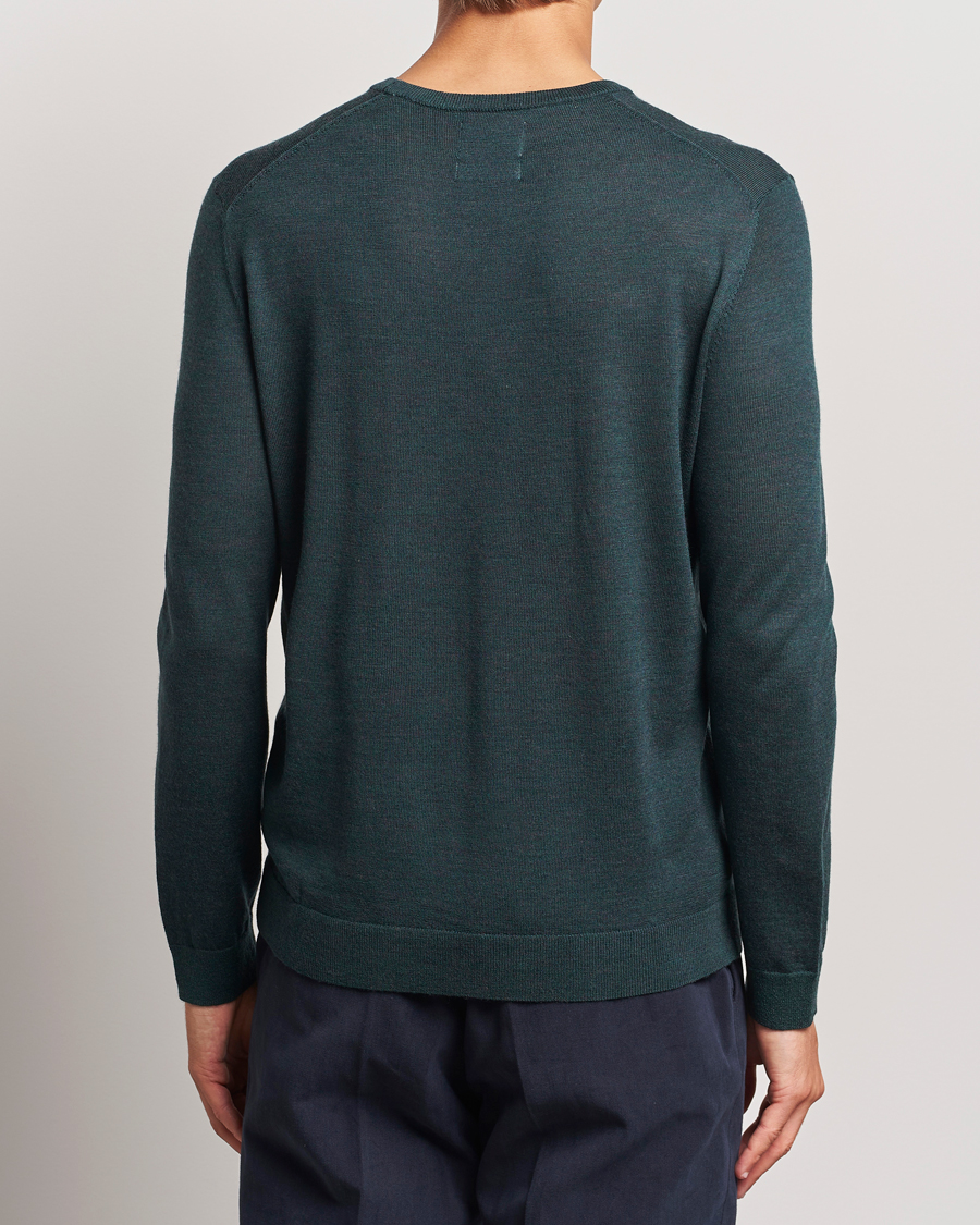 Homme | Pulls Et Tricots | GANT | Extrafine Merino Wool C-Neck Tartan Green