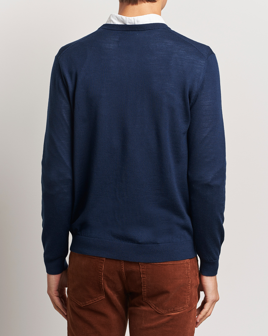 Homme | Pulls Et Tricots | GANT | Extrafine Merino Wool C-Neck Marine