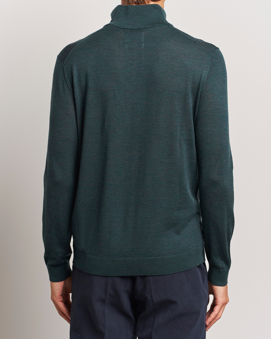 Homme | Pulls Et Tricots | GANT | Extrafine Merino Wool Half Zip Tartan Green