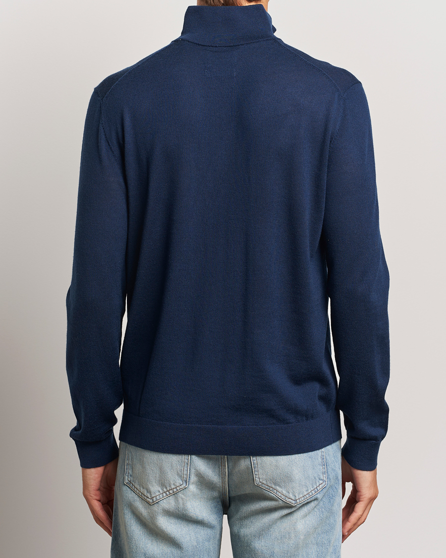 Homme | Pulls Et Tricots | GANT | Extrafine Merino Wool Half Zip Marine