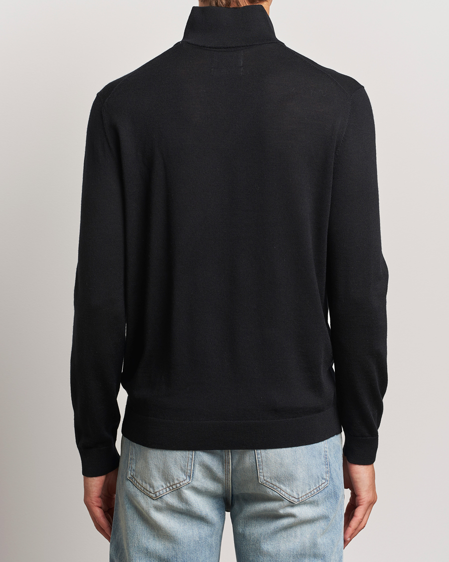 Homme | Pulls Et Tricots | GANT | Extrafine Merino Wool Half Zip Black
