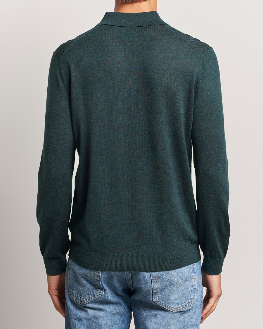 Homme | Pulls Et Tricots | GANT | Extrafine Merino Wool Polo Tartan Green