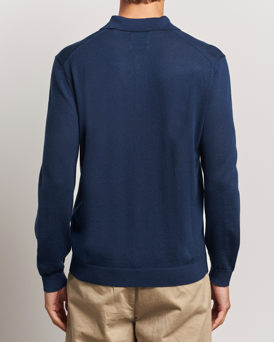 Homme | Pulls Et Tricots | GANT | Extrafine Merino Wool Polo Marine