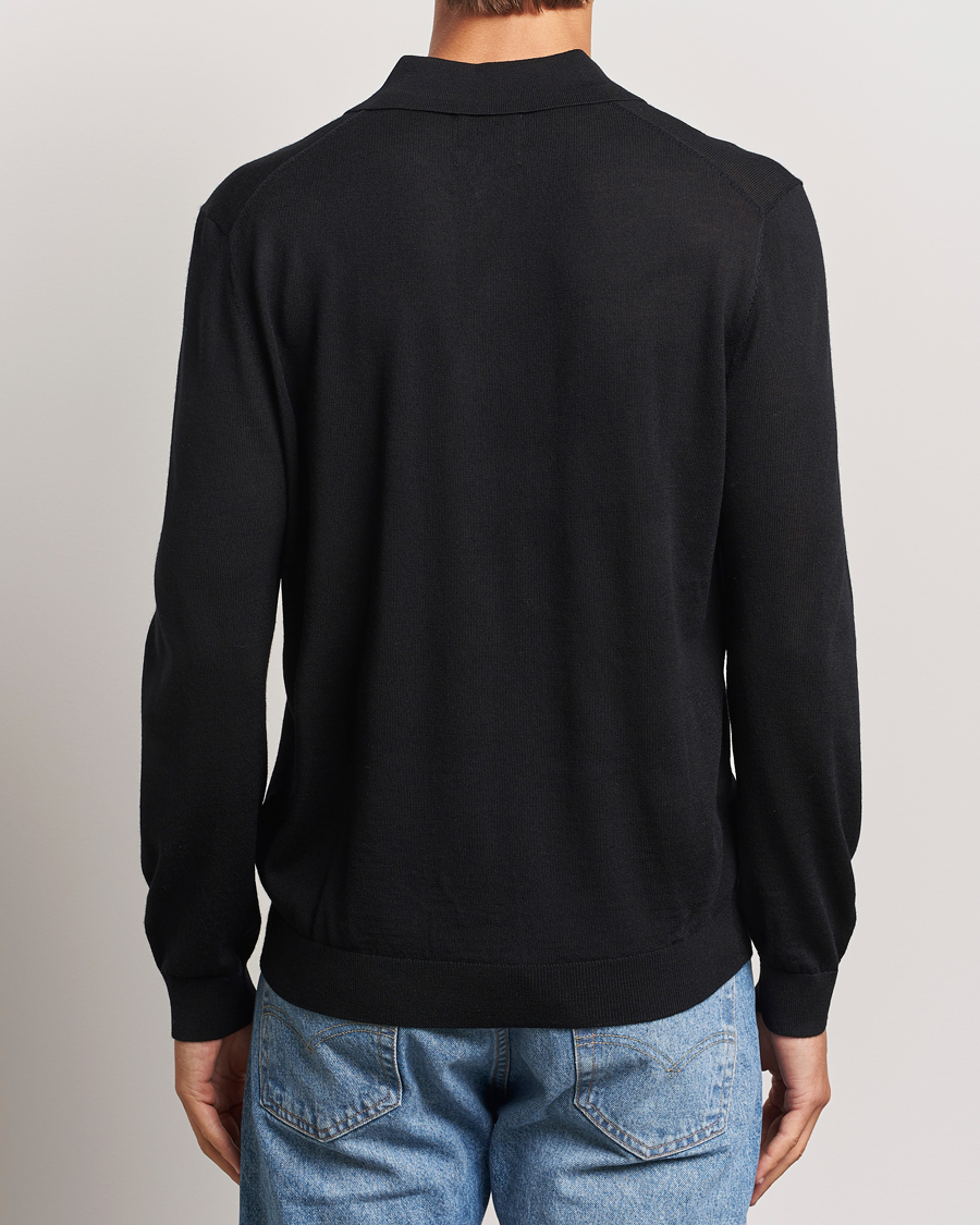 Homme | Pulls Et Tricots | GANT | Extrafine Merino Wool Polo Black