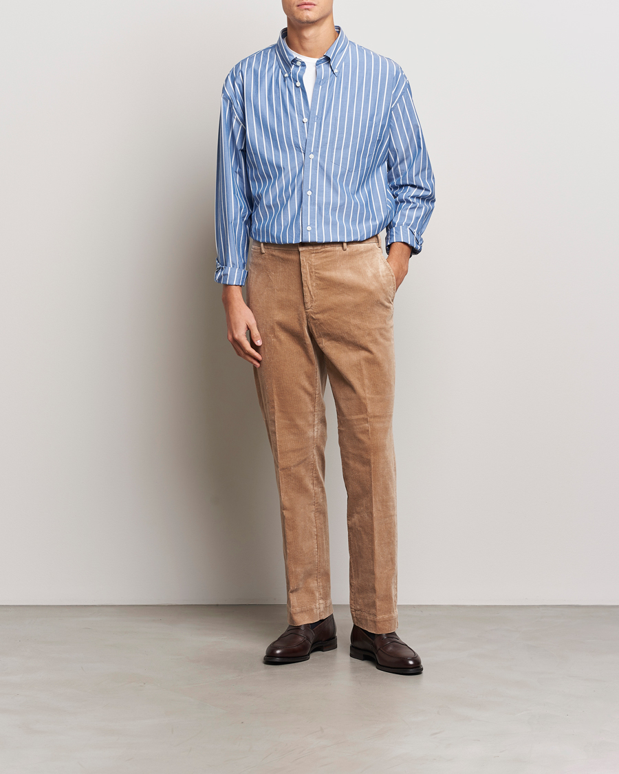 Homme | Chemises | GANT | Rel Herigate Poplin Stripe Shirt Lapis Blue