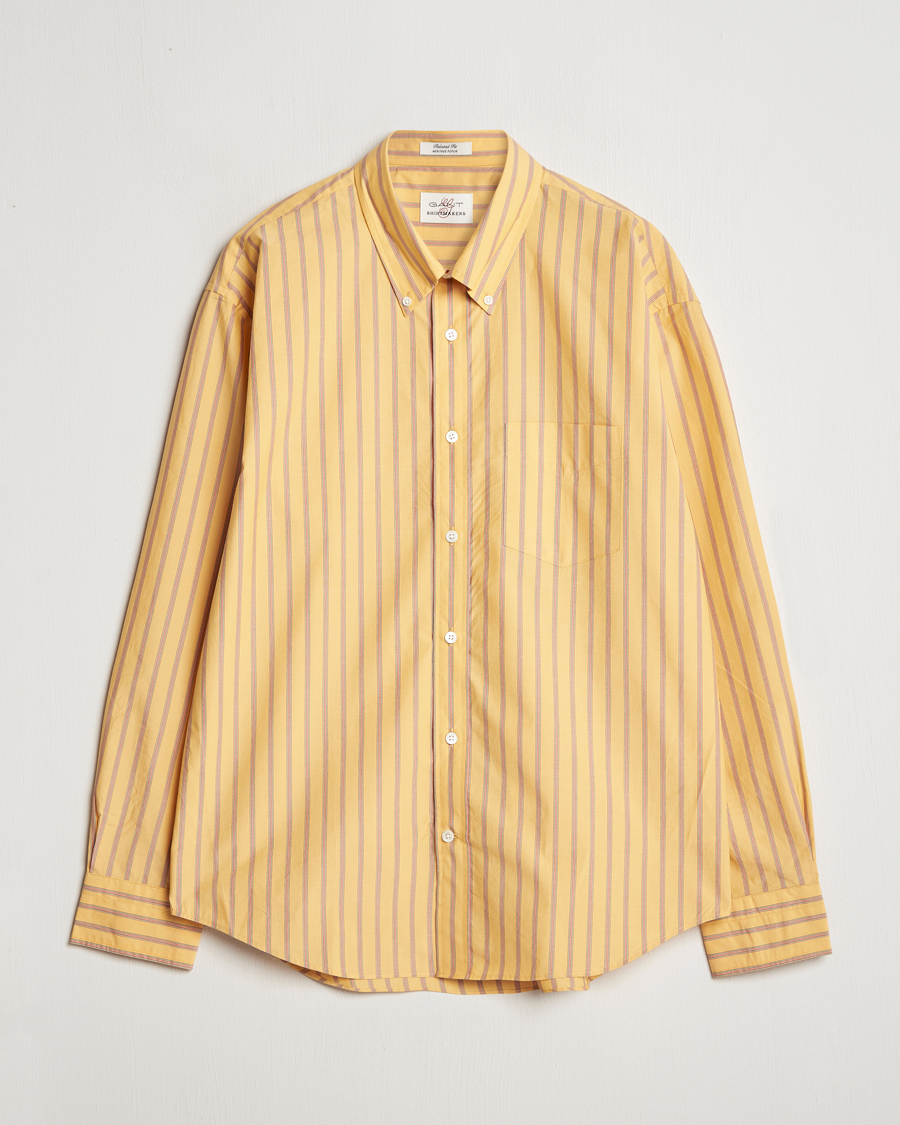 Homme | Chemises | GANT | Rel Herigate Poplin Stripe Shirt Faded Sunset
