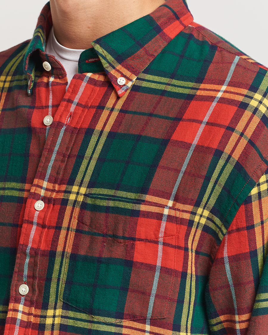 Homme | Chemises | GANT | Rel Herigate Twill Tartan Shirt Bright Red