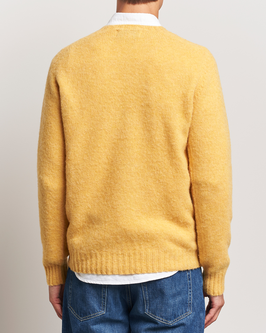 Homme | Pulls Et Tricots | Harley Of Scotland | Brushed Supersoft Lambswool Crewneck Marzipan