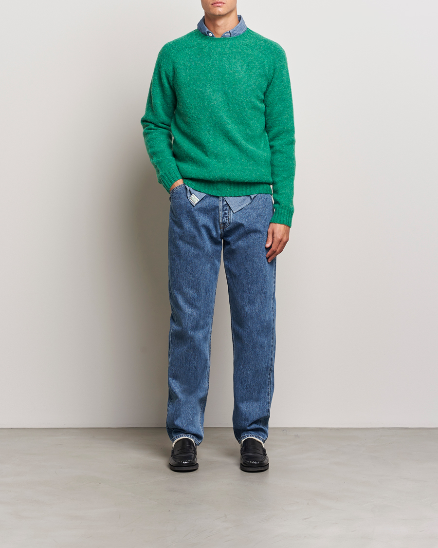 Homme | Pulls Et Tricots | Harley Of Scotland | Brushed Supersoft Lambswool Crewneck Pixie