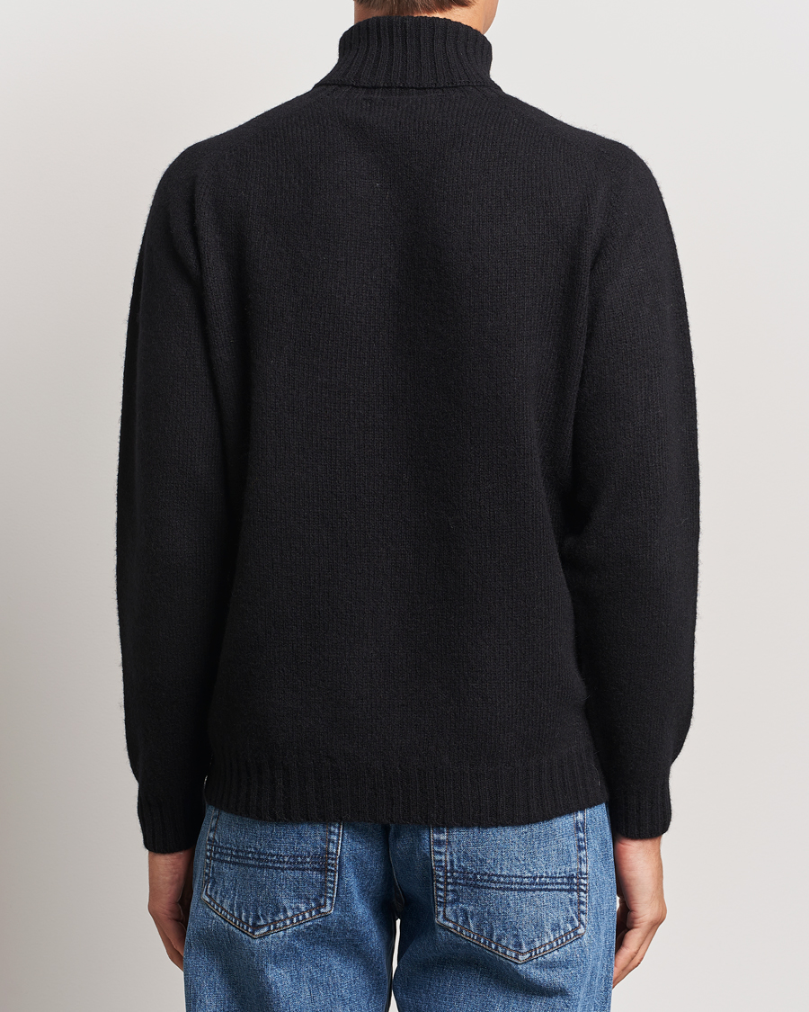 Homme | Pulls Et Tricots | Harley Of Scotland | Supersoft Lambswool Rollneck Black
