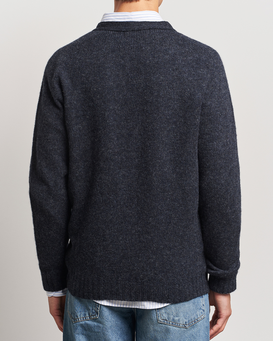 Homme | Pulls Et Tricots | Harley Of Scotland | Supersoft Lambswool Cardigan Charcoal