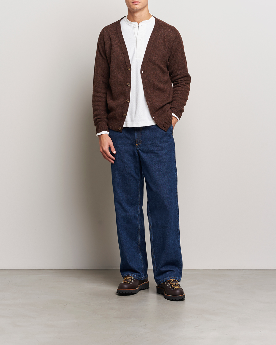 Homme | Pulls Et Tricots | Harley Of Scotland | Supersoft Lambswool Cardigan Coffee