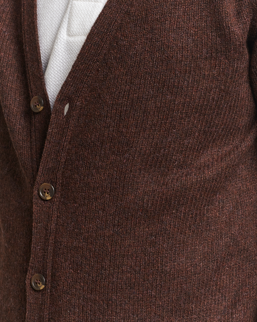 Homme | Pulls Et Tricots | Harley Of Scotland | Supersoft Lambswool Cardigan Coffee
