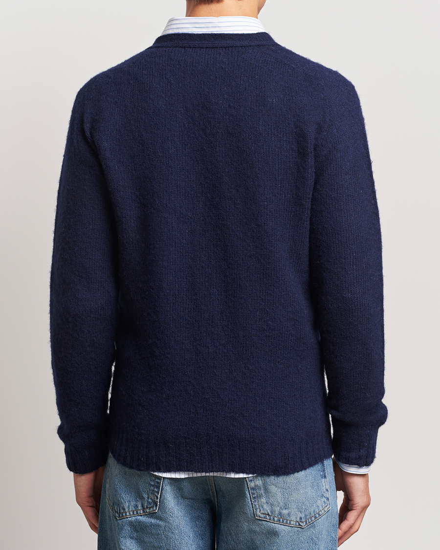 Homme | Pulls Et Tricots | Harley Of Scotland | Supersoft Lambswool Cardigan Navy