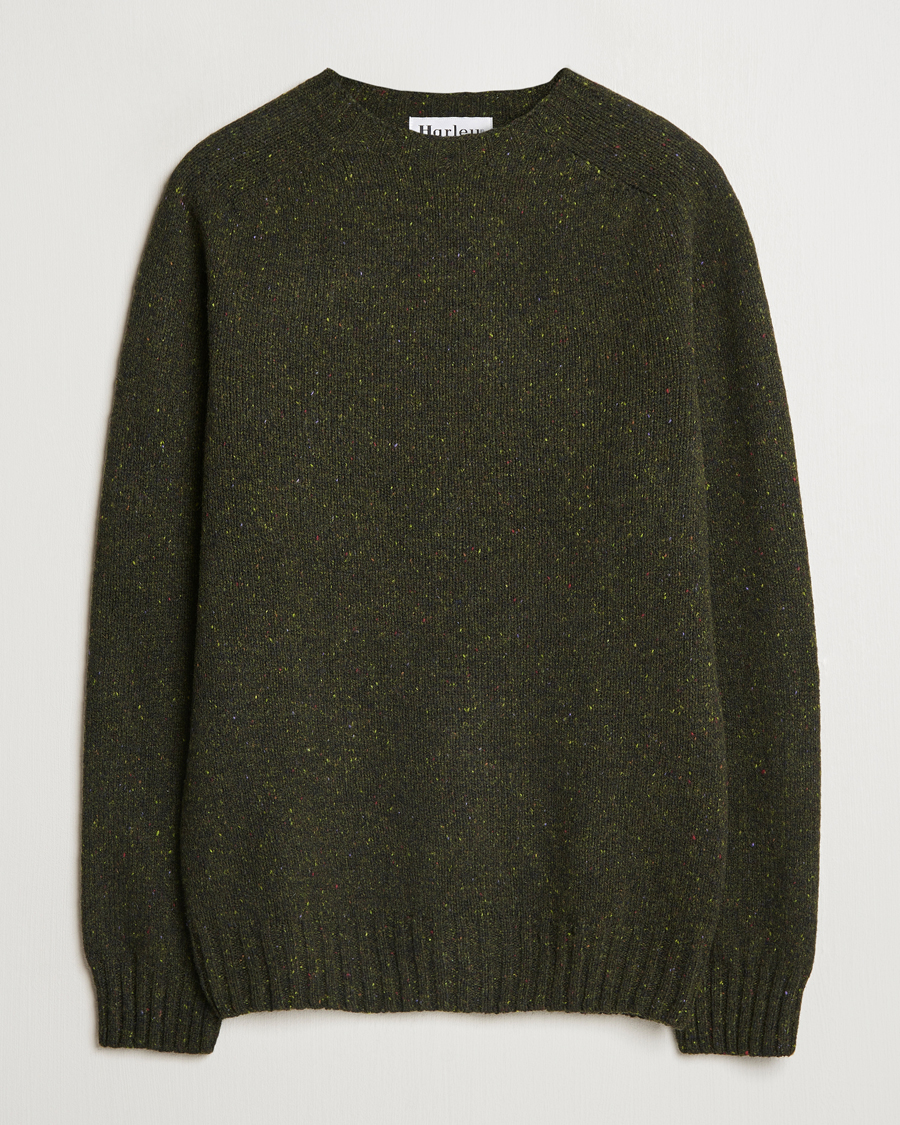 Homme | Pulls Et Tricots | Harley Of Scotland | Donegal Wool Crewneck Harris Green