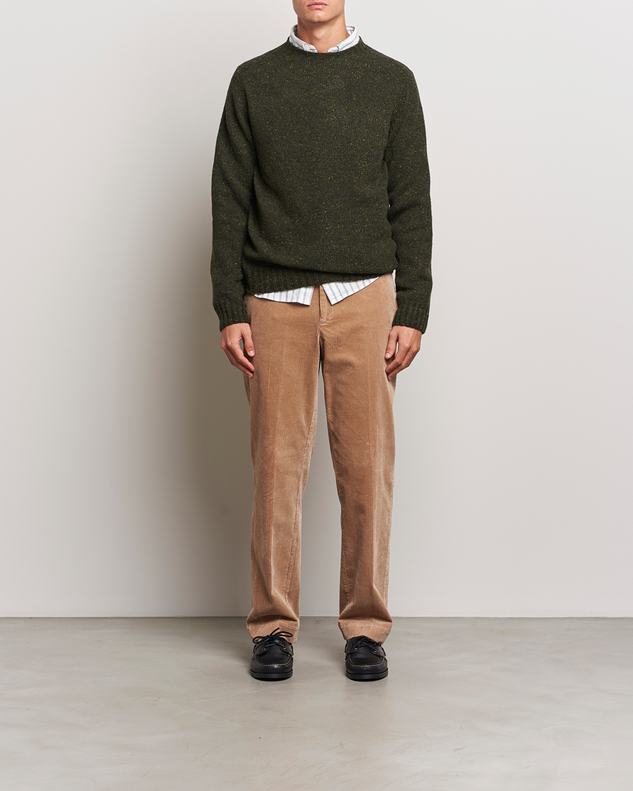 Homme | Pulls Et Tricots | Harley Of Scotland | Donegal Wool Crewneck Harris Green