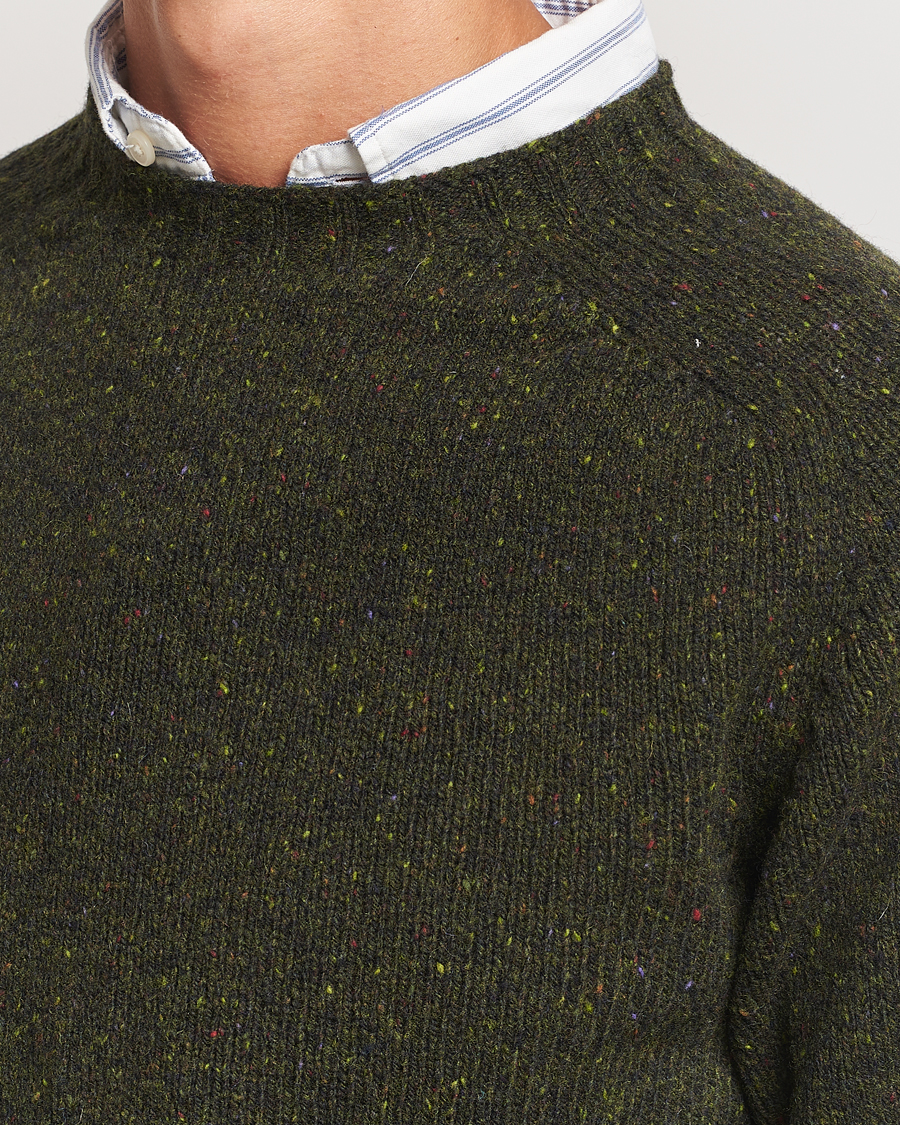 Homme | Pulls Et Tricots | Harley Of Scotland | Donegal Wool Crewneck Harris Green