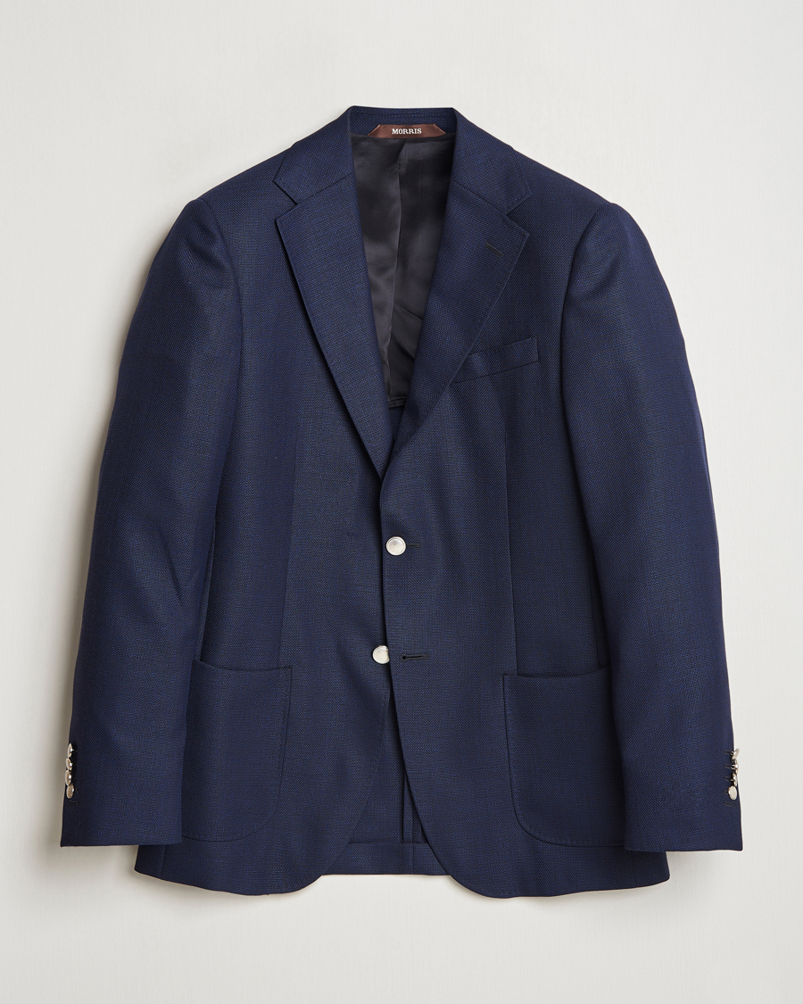 Homme | Blazers | Morris | Heritage Wool Hopsack Club Blazer Navy