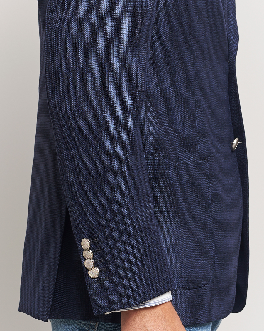 Homme | Blazers | Morris | Heritage Wool Hopsack Club Blazer Navy