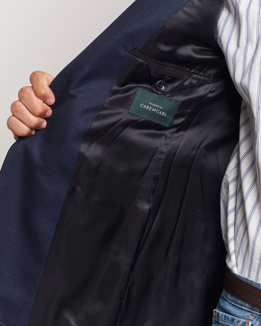 Homme | Blazers | Morris | Heritage Wool Hopsack Club Blazer Navy