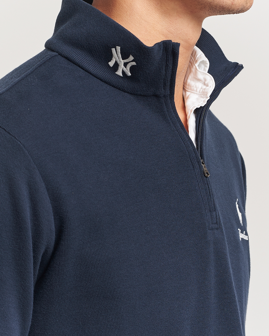 Homme | Pulls Et Tricots | Polo Ralph Lauren | MLB Yankees Half-zip Aviator Navy