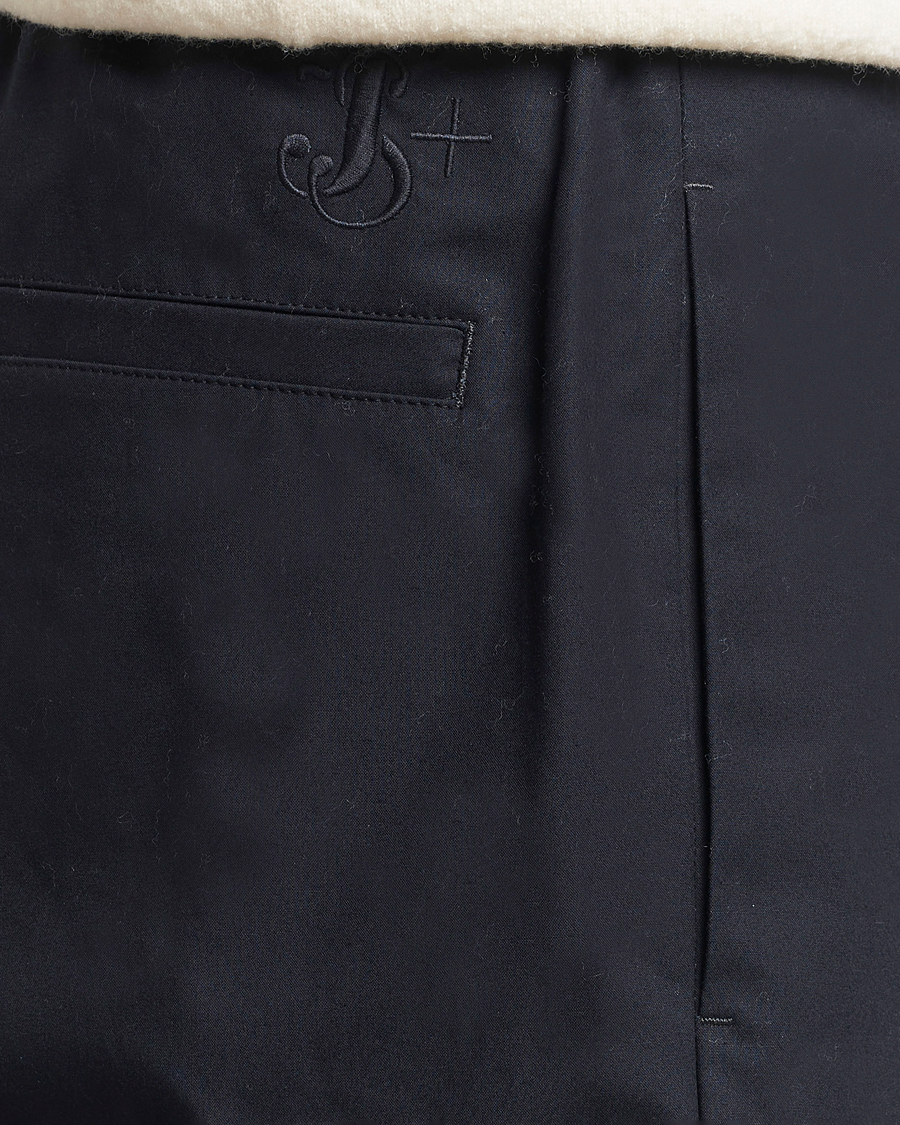 Homme | Pantalons | Jil Sander | Water Repellent Cotton Drawstring Pants Navy