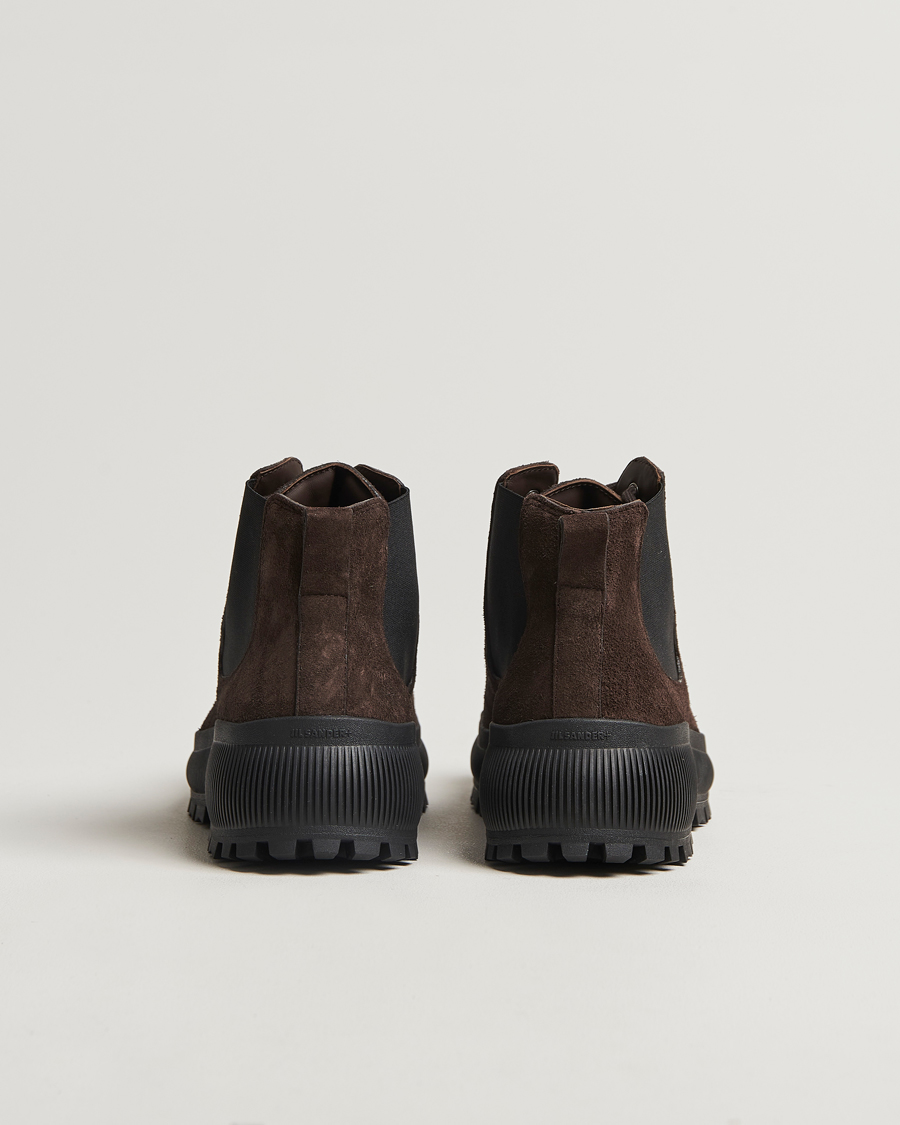 Homme | Jil Sander Suede Ankle Boots Dark Brown | Jil Sander | Suede Ankle Boots Dark Brown