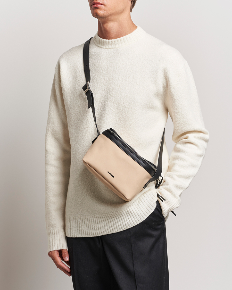 Homme | Pulls Et Tricots | Jil Sander | Boiled Merino Round Neck Sweater Off White