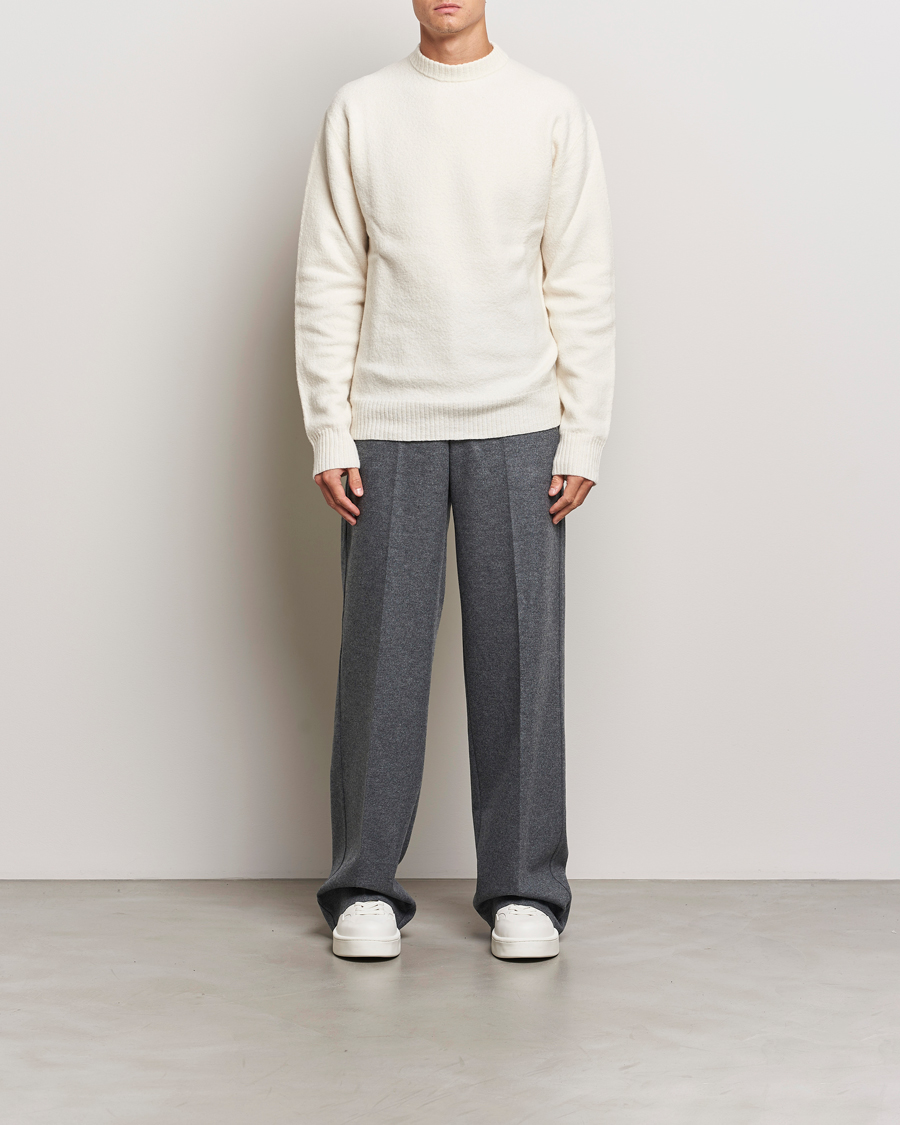 Homme | Pantalons | Jil Sander | Wool Flannel Pants Grey Melange