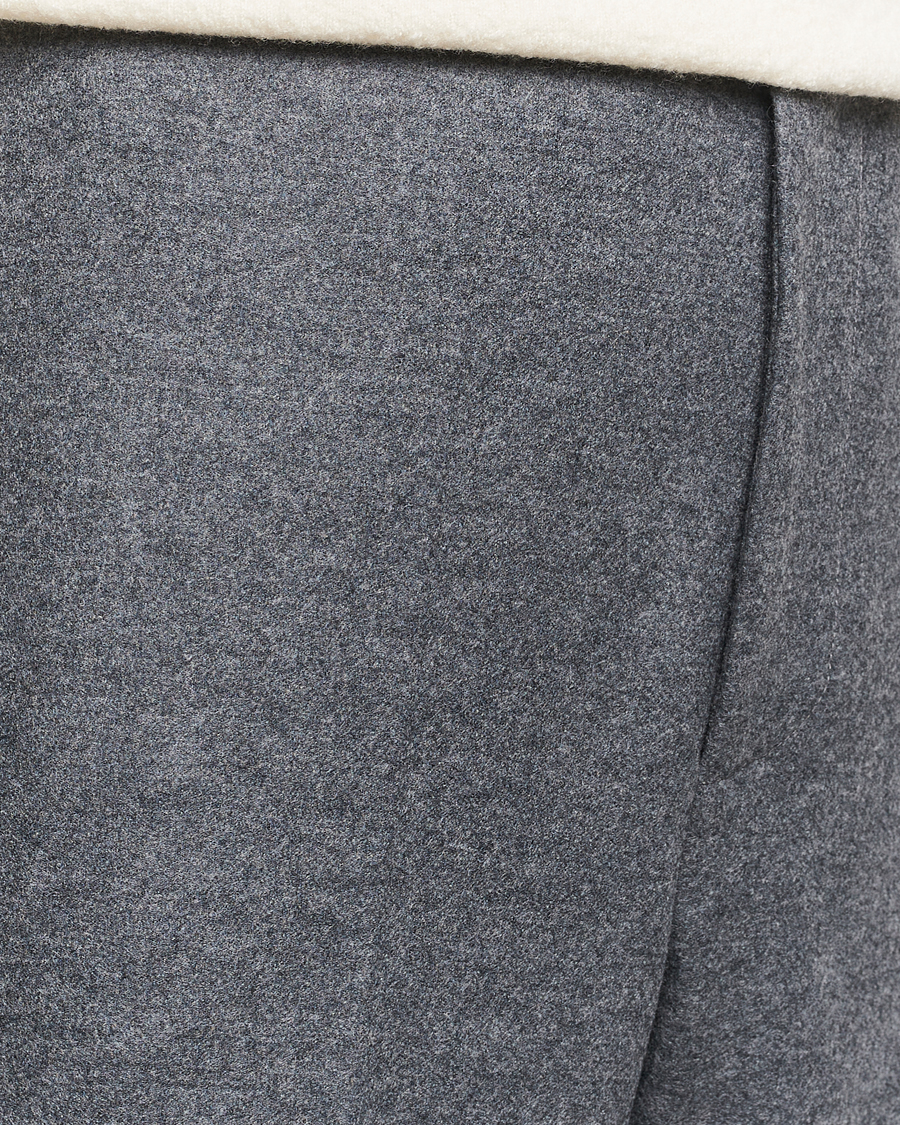Homme | Pantalons | Jil Sander | Wool Flannel Pants Grey Melange