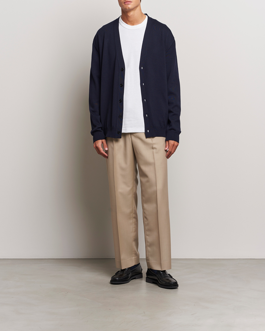 Homme | Pulls Et Tricots | Jil Sander | Superfine Merino Cardigan Navy
