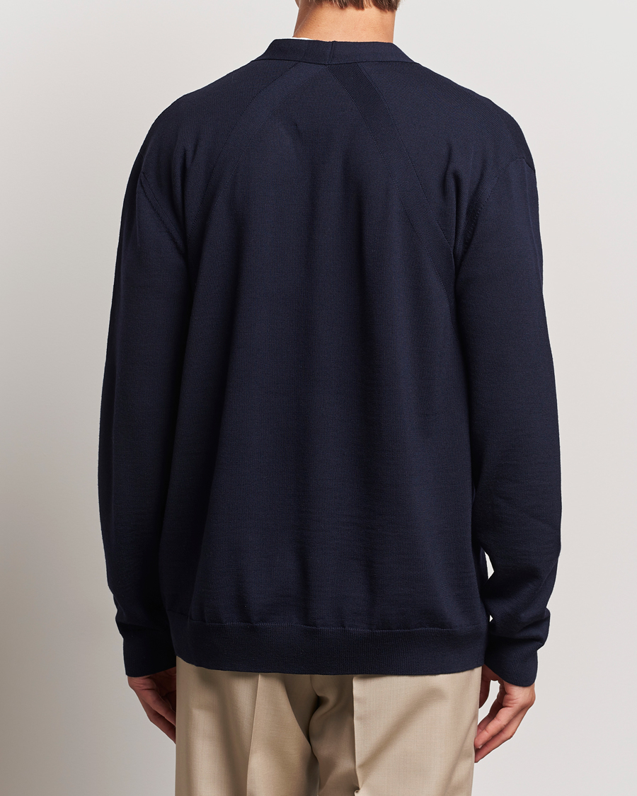 Homme | Pulls Et Tricots | Jil Sander | Superfine Merino Cardigan Navy